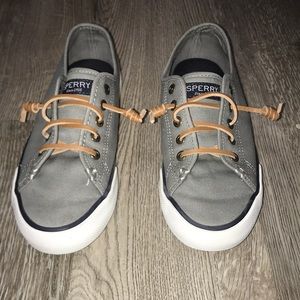 Gray Sperry shoes